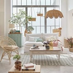 Maisons Du Monde Lampes à Poser Lampe En Céramique Bleu Vert Et Abat-jour En Lin Beige -Éclairage Soldes 2024 lampe en ceramique bleu vert et abat jour en lin beige 1000 9 13 222930 2