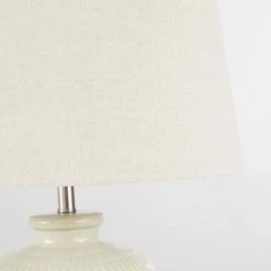 Maisons Du Monde Lampes à Poser Lampe En Céramique Bleu Vert Et Abat-jour En Lin Beige -Éclairage Soldes 2024 lampe en ceramique bleu vert et abat jour en lin beige 1000 9 13 222930 4