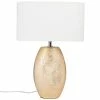 Maisons Du Monde Lampes à Poser Lampe En Céramique Dorée Et Abat-jour En Coton Blanc -Éclairage Soldes 2024 lampe en ceramique doree et abat jour en coton blanc 1000 8 26 211012 1