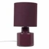 Maisons Du Monde Lampes à Poser Lampe En Céramique Et Abat-jour En Coton Violet Aubergine - Lot De 2 -Éclairage Soldes 2024 lampe en ceramique et abat jour en coton violet aubergine 1000 16 1 223328 1