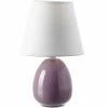 Unimasa Lampes à Poser Lampe En Céramique Parme 24.5 Cm -Éclairage Soldes 2024 lampe en ceramique parme 24 5 cm