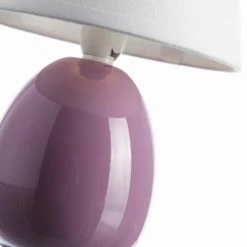 Unimasa Lampes à Poser Lampe En Céramique Parme 24.5 Cm -Éclairage Soldes 2024 lampe en ceramique parme 24 5 cm 2