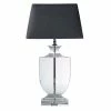 Maisons Du Monde Lampes à Poser Lampe En Cristal Et Abat-jour En Coton Noire H 65 Cm -Éclairage Soldes 2024 lampe en cristal et abat jour en coton noire h 65 cm 1000 8 3 117427 1