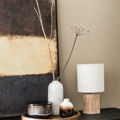 Maisons Du Monde Lampes à Poser Lampe En Eucalyptus Et Abat-jour En Coton écru -Éclairage Soldes 2024 lampe en eucalyptus et abat jour en coton ecru 1000 14 1 216645 3