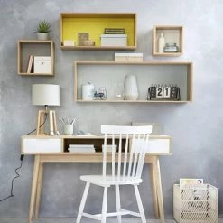 Maisons Du Monde Lampes à Poser Lampe En Hévéa Avec Abat-jour Gris -Éclairage Soldes 2024 lampe en hevea avec abat jour gris 1000 5 30 151730 15