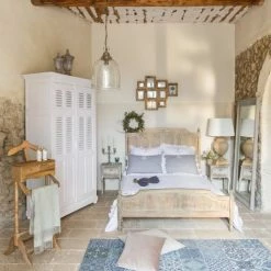 Maisons Du Monde Lampes à Poser Lampe En Manguier Et Abat-jour En Coton Blanc H 90 Cm -Éclairage Soldes 2024 lampe en manguier et abat jour en coton blanc h 90 cm 1000 8 18 146429 11