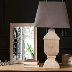 Maisons Du Monde Lampes à Poser Lampe En Manguier Et Abat-jour Gris Anthracite -Éclairage Soldes 2024 lampe en manguier et abat jour gris anthracite 1000 5 31 177315 7