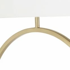 Maisons Du Monde Lampes à Poser Lampe En Marbre Blanc Et Métal Doré, Abat-jour En Coton Blanc -Éclairage Soldes 2024 lampe en marbre blanc et metal dore abat jour en coton blanc 1000 0 12 226865 4