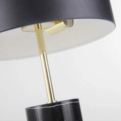 Maisons Du Monde Lampes à Poser Lampe En Marbre, Métal Noir Et Doré H48 -Éclairage Soldes 2024 lampe en marbre metal noir et dore h48 1000 4 30 227498 4