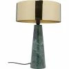 Kare Design Lampes à Poser Lampe En Marbre Vert Et Acier Doré