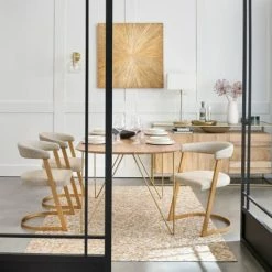 Maisons Du Monde Lampes à Poser Lampe En Métal Coloris Laiton Et Abat-jour Blanc -Éclairage Soldes 2024 lampe en metal coloris laiton et abat jour blanc 1000 14 9 201770 5