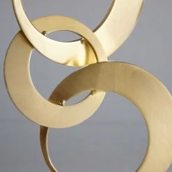 Maisons Du Monde Lampes à Poser Lampe En Métal Doré Et Coton Blanc -Éclairage Soldes 2024 lampe en metal dore et coton blanc 1000 3 40 165311 2