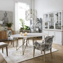 Maisons Du Monde Lampes à Poser Lampe En Métal Doré Et Coton Blanc -Éclairage Soldes 2024 lampe en metal dore et coton blanc 1000 3 40 165311 9