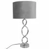 Maisons Du Monde Lampes à Poser Lampe En Métal Et Abat-jour En Velours Gris -Éclairage Soldes 2024 lampe en metal et abat jour en velours gris 1000 3 33 195316 1