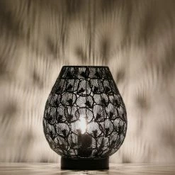 Lussiol Lighting Lampes à Poser Lampe En Métal Noir H.25 Cm -Éclairage Soldes 2024 lampe en metal noir h 25 cm 2