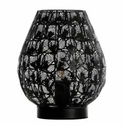 Lussiol Lighting Lampes à Poser Lampe En Métal Noir H.25 Cm