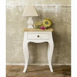 Maisons Du Monde Lampes à Poser Lampe En Paulownia Et Abat-jour Coloris Lin -Éclairage Soldes 2024 lampe en paulownia et abat jour coloris lin 1000 6 14 153108 6