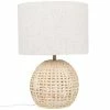 Maisons Du Monde Lampes à Poser Lampe En Rotin Et Abat-jour En Lin Recyclé -Éclairage Soldes 2024 lampe en rotin et abat jour en lin recycle 1000 3 32 227582 1