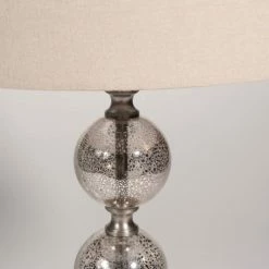 Maisons Du Monde Lampes à Poser Lampe En Verre Avec Abat-jour Beige -Éclairage Soldes 2024 lampe en verre avec abat jour beige 1000 2 2 144978 8