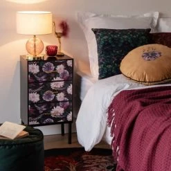 Maisons Du Monde Lampes à Poser Lampe En Verre Doré, Rose Et Abat-jour Blanc -Éclairage Soldes 2024 lampe en verre dore rose et abat jour blanc 1000 16 31 228360 3