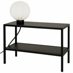 Maisons Du Monde Lampes à Poser Lampe étagère En Métal Noir Et Globe En Verre -Éclairage Soldes 2024 lampe etagere en metal noir et globe en verre 1000 0 23 223924 2