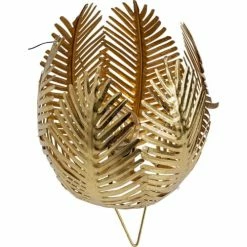 Kare Design Lampes à Poser Lampe Feuilles En Acier Doré -Éclairage Soldes 2024 lampe feuilles en acier dore 4