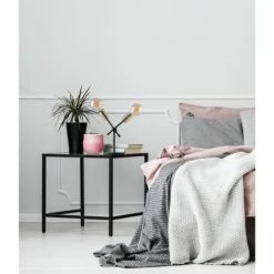 ATHM DESIGN Lampes à Poser Lampe Pied Métal Noir -Éclairage Soldes 2024 lampe pied metal noir 1