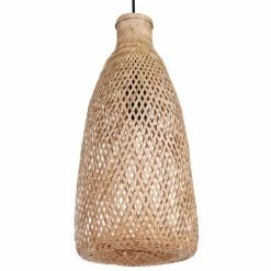 Beliani Suspensions Lampe Suspendue En Bambou Naturel -Éclairage Soldes 2024 lampe suspendue en bambou naturel 3