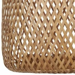 Beliani Suspensions Lampe Suspendue En Bambou Naturel -Éclairage Soldes 2024 lampe suspendue en bambou naturel 4