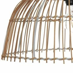 Beliani Suspensions Lampe Suspendue En Rotin Naturel -Éclairage Soldes 2024 lampe suspendue en rotin naturel 10