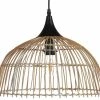 Beliani Suspensions Lampe Suspendue En Rotin Naturel -Éclairage Soldes 2024 lampe suspendue en rotin naturel 6