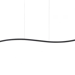 Beliani Suspensions Lampe Suspendue LED 120 Cm Noir