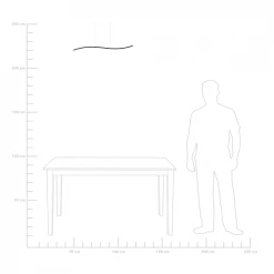 Beliani Suspensions Lampe Suspendue LED 120 Cm Noir -Éclairage Soldes 2024 lampe suspendue led 120 cm noir 3