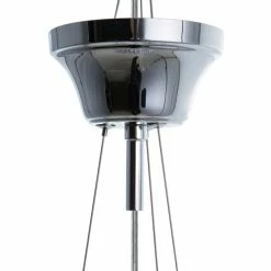 Beliani Suspensions Lampe Suspension Argenté -Éclairage Soldes 2024 lampe suspension argente 5