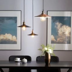 Beliani Suspensions Lampe Suspension Cuivré -Éclairage Soldes 2024 lampe suspension cuivre 1