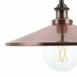 Beliani Suspensions Lampe Suspension Cuivré -Éclairage Soldes 2024 lampe suspension cuivre 2