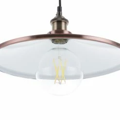 Beliani Suspensions Lampe Suspension Cuivré -Éclairage Soldes 2024 lampe suspension cuivre 3