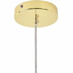 Beliani Suspensions Lampe Suspension Dorée -Éclairage Soldes 2024 lampe suspension doree 4