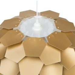 Beliani Suspensions Lampe Suspension Dorée Maxi -Éclairage Soldes 2024 lampe suspension doree maxi 3