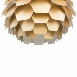 Beliani Suspensions Lampe Suspension Dorée Maxi -Éclairage Soldes 2024 lampe suspension doree maxi 4