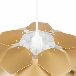 Beliani Suspensions Lampe Suspension Dorée Mini -Éclairage Soldes 2024 lampe suspension doree mini 3