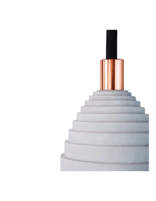 Gone's Lustres Lampe Suspension En Béton Accessoires Cuivrés 5 Gone's Lustres Lampe Suspension En Béton Accessoires Cuivrés – Image 3
