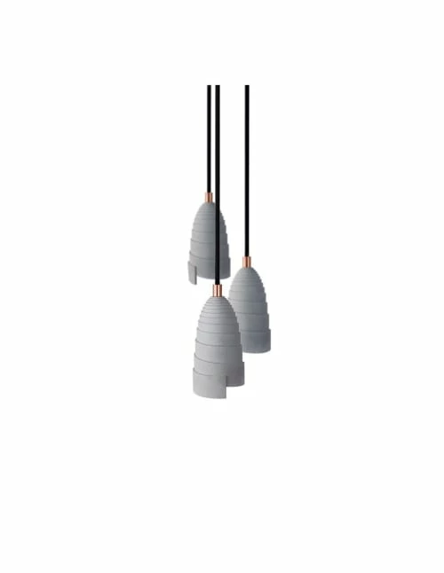 Gone's Lustres Lampe Suspension En Béton Accessoires Cuivrés 3 Gone's Lustres Lampe Suspension En Béton Accessoires Cuivrés