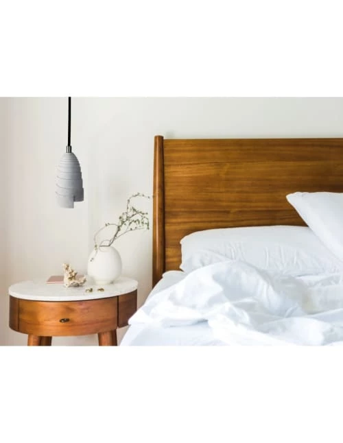 Gone's Suspensions Lampe Suspension En Béton Accessoires Perle Noire 4 Gone's Suspensions Lampe Suspension En Béton Accessoires Perle Noire – Image 2