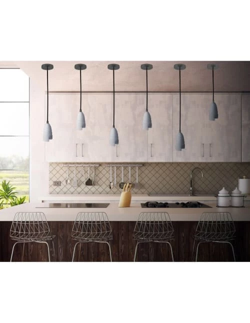 Gone's Suspensions Lampe Suspension En Béton Accessoires Perle Noire 5 Gone's Suspensions Lampe Suspension En Béton Accessoires Perle Noire – Image 3