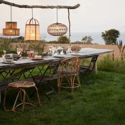 Madam Stoltz Suspensions Lampe Suspension En Rotin -Éclairage Soldes 2024 lampe suspension en rotin 2