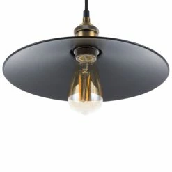 Beliani Suspensions Lampe Suspension Noir Et Doré -Éclairage Soldes 2024 lampe suspension noir et dore 2