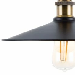 Beliani Suspensions Lampe Suspension Noir Et Doré -Éclairage Soldes 2024 lampe suspension noir et dore 4