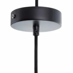 Beliani Suspensions Lampe Suspension Noir Et Doré -Éclairage Soldes 2024 lampe suspension noir et dore 5