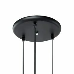 Beliani Suspensions Lampe Suspension Noire -Éclairage Soldes 2024 lampe suspension noire 4